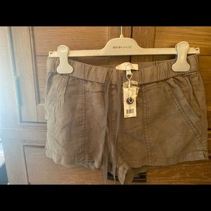 100% linen shorts